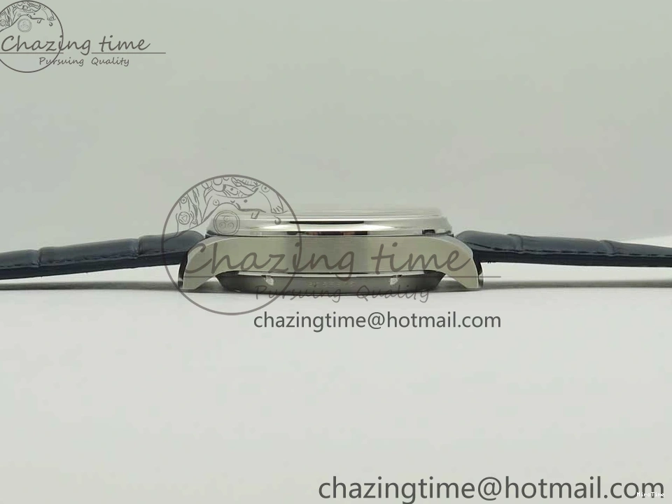 MIROTIME 0521 Affordable Portuguese Real PR Real Annual Calendar IW5035 ZF 1:1 Best Edition White Dial Blue Markers on Blue Leather Strap A 7143